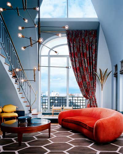 Contemporary Living Room. Paris Saint Germain by DIMORESTUDIO.