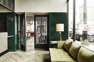  Mid-Century Modern Hotel Lobby and Reception. The Robey by Nicolas Schuybroek Architects.