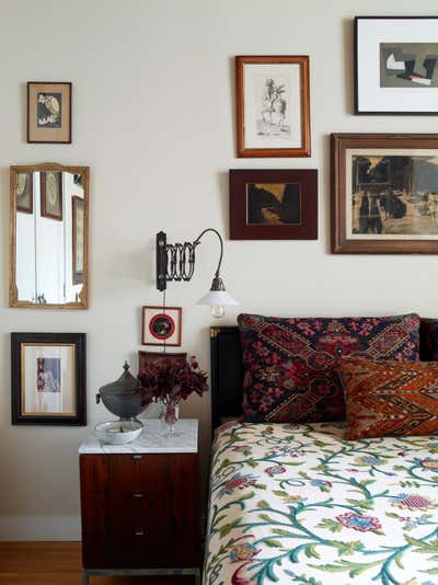  Eclectic Apartment Bedroom. Manhattan II by Alexandra Loew, Inc..
