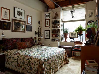 Eclectic Apartment Bedroom. Manhattan II by Alexandra Loew, Inc..