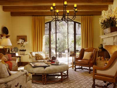  Mediterranean Family Home Living Room. Carmel Valley Residence by Tucker & Marks.