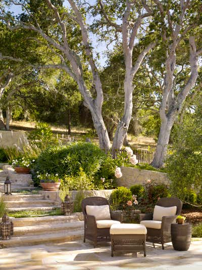  Mediterranean Patio and Deck. Carmel Valley Residence by Tucker & Marks.