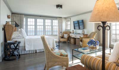 Beach Style Vacation Home Bedroom. Nantucket Oceanfront Resident by Brian J. McCarthy Inc..