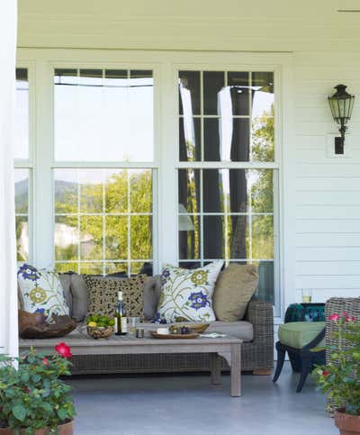 Eclectic Country House Patio and Deck. Hudson Valley Home by Brian J. McCarthy Inc..