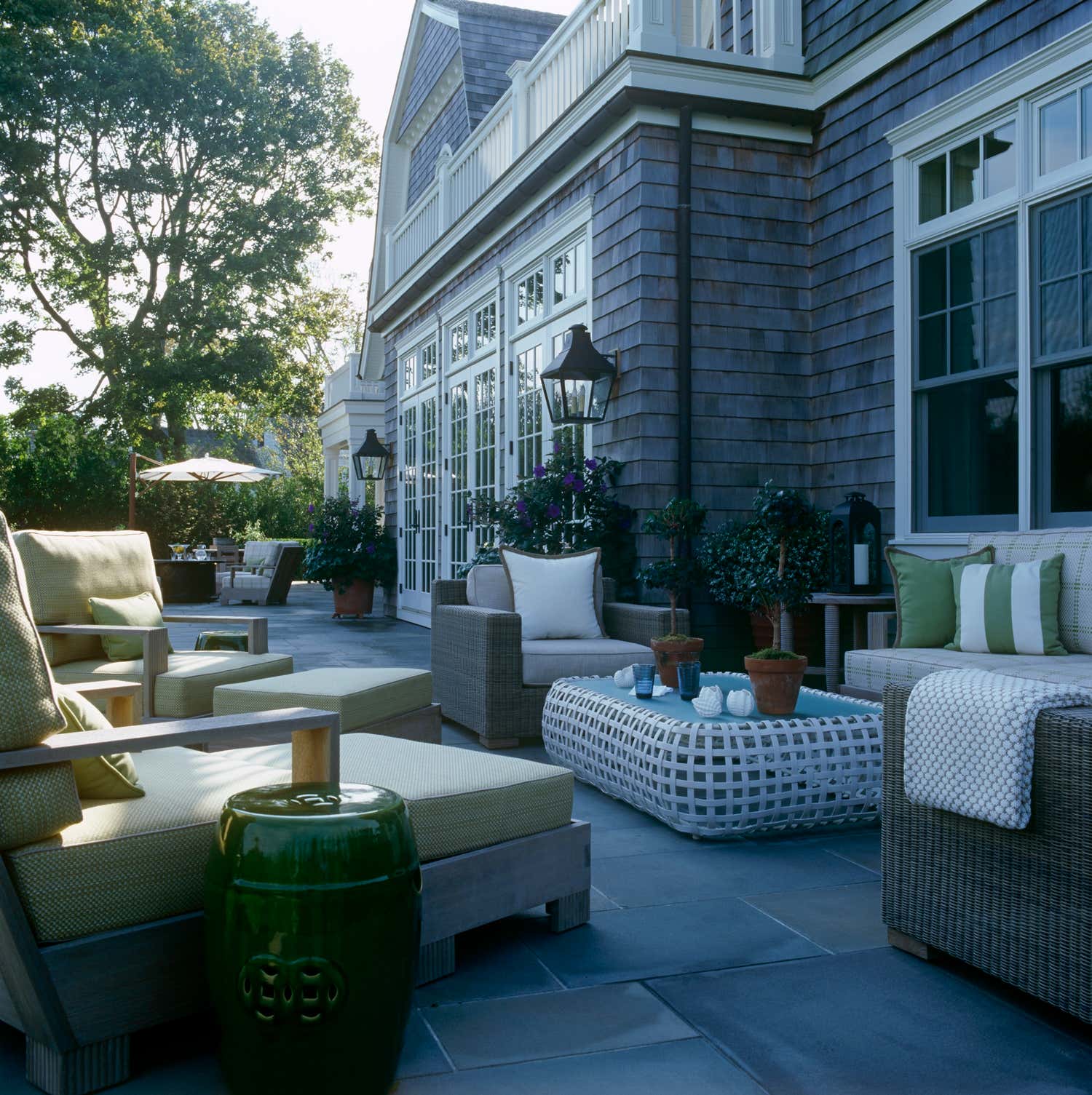 Eclectic Patio and Deck