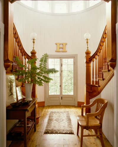 Transitional Vacation Home Entry and Hall. Fairyland Island by Huniford Design Studio.
