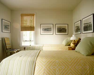 Transitional Vacation Home Bedroom. Fairyland Island by Huniford Design Studio.