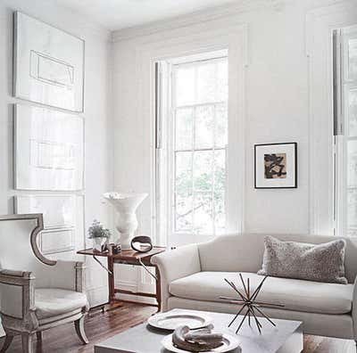  Transitional Family Home Living Room. Bank Street by Huniford Design Studio.