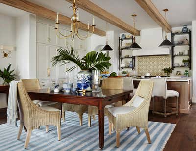 Coastal Vacation Home Dining Room. Naples Florida Vacation Home by Summer Thornton Design .