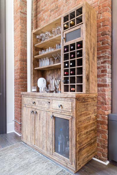 Industrial Bar and Game Room. SOHO LOFT by Drew McGukin Interiors.