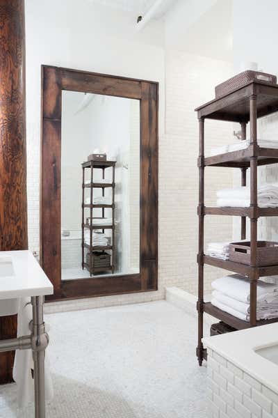  Industrial Apartment Bathroom. SOHO LOFT by Drew McGukin Interiors.