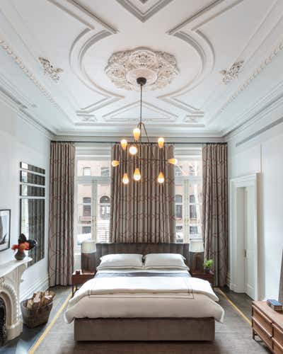  Transitional Bedroom. East Village Brownstone by Drew McGukin Interiors.