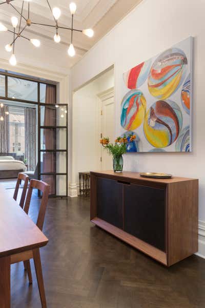  Transitional Family Home Entry and Hall. East Village Brownstone by Drew McGukin Interiors.