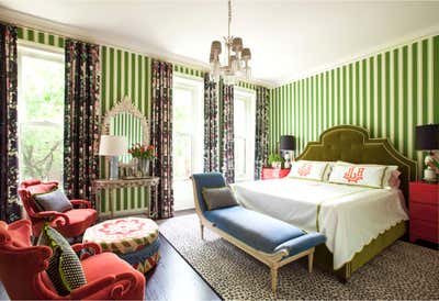  Maximalist Family Home Bedroom. Lincoln Park Vintage by Summer Thornton Design .