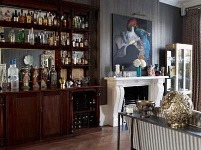  British Colonial Regency Bar and Game Room. Notting Hill by Godrich Interiors.