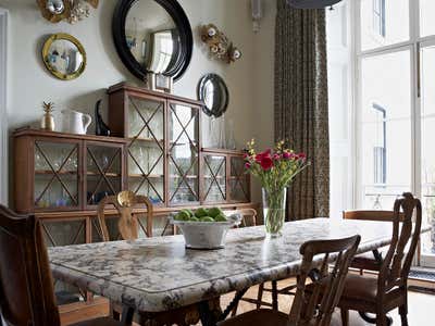  Regency British Colonial Family Home Dining Room. Notting Hill by Godrich Interiors.