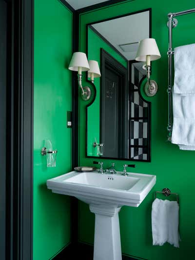 Eclectic Family Home Bathroom. A West London House by Beata Heuman Ltd.