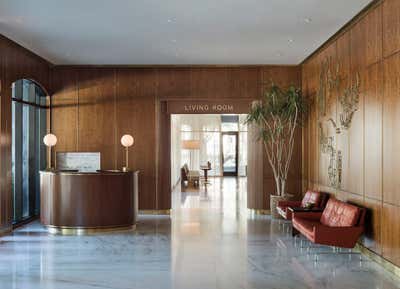  Mid-Century Modern Hotel Lobby and Reception. The Dewberry by Workstead.