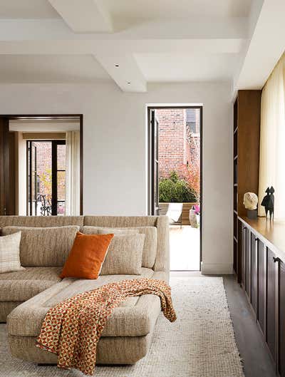  Modern Living Room. Gramercy Park Penthouse by Fox-Nahem Associates.