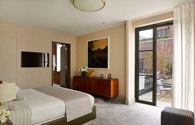 Modern Bedroom. Gramercy Park Penthouse by Fox-Nahem Associates.
