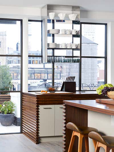 Modern Kitchen. Gramercy Park Penthouse by Fox-Nahem Associates.