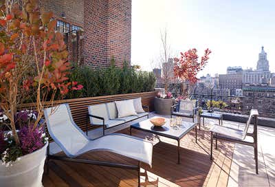  Modern Patio and Deck. Gramercy Park Penthouse by Fox-Nahem Associates.