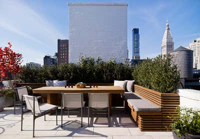 Modern Patio and Deck. Gramercy Park Penthouse by Fox-Nahem Associates.