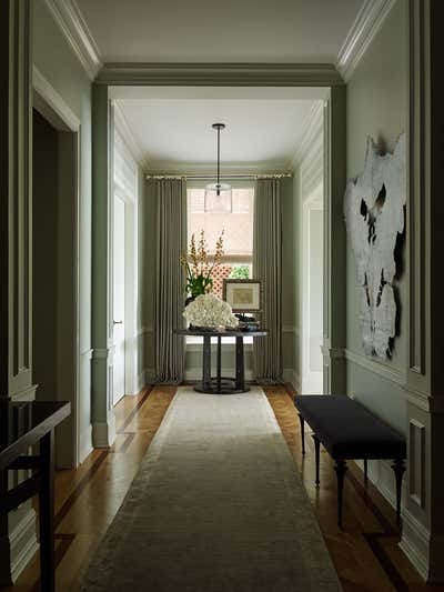  Transitional Apartment Entry and Hall. Central Park South by Villalobos Desio.