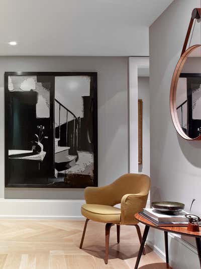  Contemporary Mid-Century Modern Apartment Entry and Hall. Upper West Side 4 Bedroom Apartment  by 2Michaels.