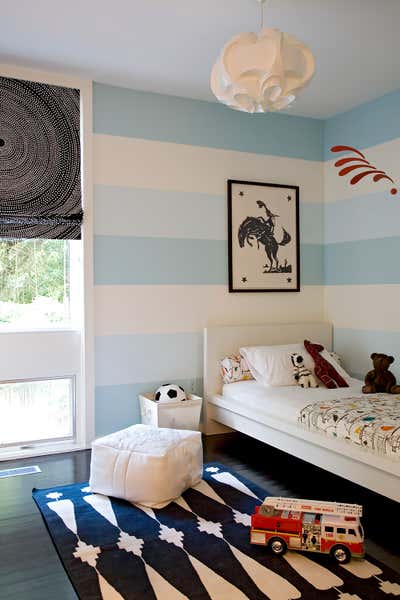 Modern Family Home Children's Room. Lakeshore Drive by Angie Hranowsky.
