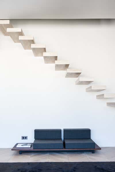  Apartment Living Room. Avenue de Tourville by Isabelle Stanislas Architecture.