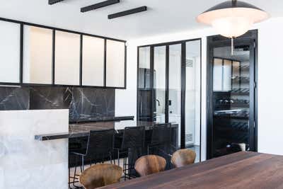 Contemporary Kitchen. Avenue de Tourville by Isabelle Stanislas Architecture.