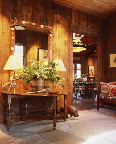  Rustic Country House Entry and Hall. Family Ranch by Tucker & Marks.