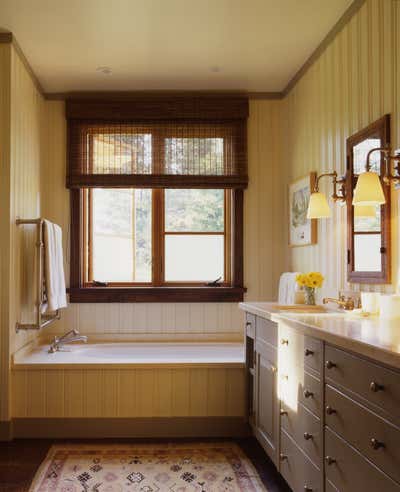  Rustic Country House Bathroom. Family Ranch by Tucker & Marks.