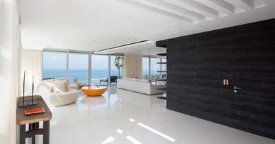  Contemporary Vacation Home Living Room. Tel Aviv  by Isabelle Stanislas Architecture.