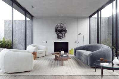  Minimalist Apartment Living Room. WV-OR Penthouse by Nicolas Schuybroek Architects.