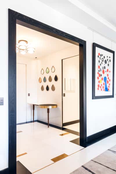  Contemporary Apartment Entry and Hall. Avenue du Maréchal-Maunoury by Isabelle Stanislas Architecture.
