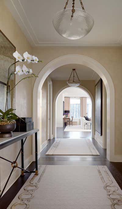  Transitional Apartment Entry and Hall. Ritz-Carlton Residence by Craig & Company.