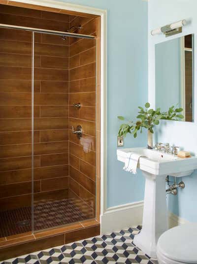  Transitional Country House Bathroom. Millbrook by Katie Ridder Inc..