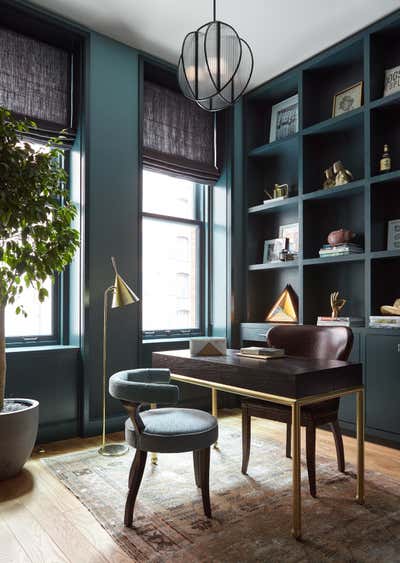  Eclectic Apartment Office and Study. Sterling Mason Bachelor Pad by Consort.