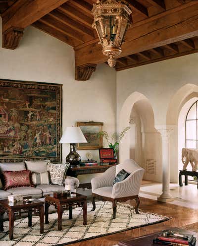  Mediterranean Living Room. Ridgetop Villa by Tucker & Marks.