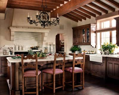  Rustic Family Home Kitchen. Ridgetop Villa by Tucker & Marks.