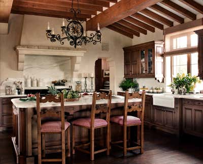  Mediterranean Family Home Kitchen. Ridgetop Villa by Tucker & Marks.
