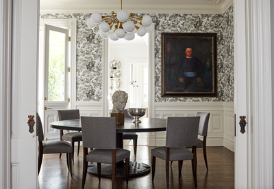  Victorian Dining Room. Pacific Heights by Vaughn Miller Studio.