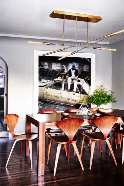  Eclectic Family Home Dining Room. A Rocker Chic Home In The Hills by Consort.