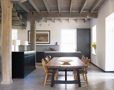 Farmhouse Vacation Home Dining Room. Historic Mill by Powell & Bonnell.