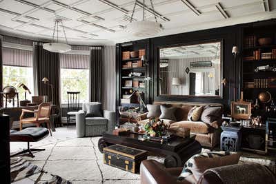  British Colonial Living Room. Chelsea Apartment by Hubert Zandberg Interiors.