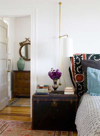  Eclectic Family Home Bedroom. Marblehead Home by Billy Cotton.