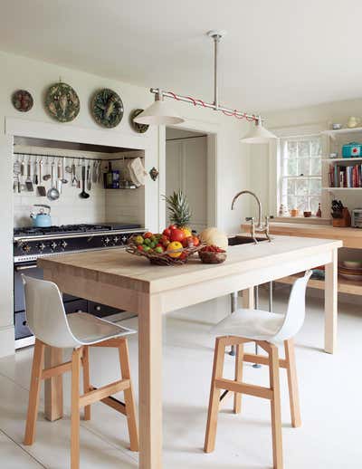  Eclectic Family Home Kitchen. East Hampton Home by Billy Cotton.