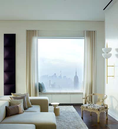 Contemporary Living Room. Park Ave Penthouse by Kelly Behun | STUDIO.